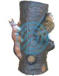 Tarcza 3D z wizerunkiem zwierząt - Wiewiórka i sowa